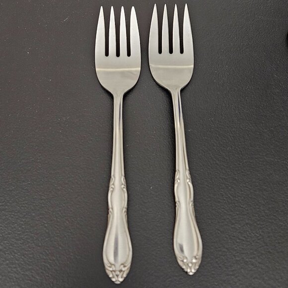 ONEIDA LTD S.L. & G.H. ROGERS STAINLESS 6 PC SERVING SET - Picture 5 of 13